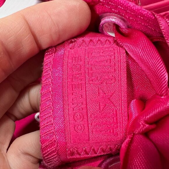 Converse All Star Velvet Junior Size 3 Ribbon Laces Pink Girls Sneaker Shoes - Picture 7 of 10